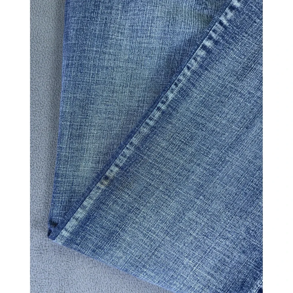 TK Axel Jeans Mens 38x32 Blue Vintage Bootcut Cowboy Flap Pocket Embroidered Y2K